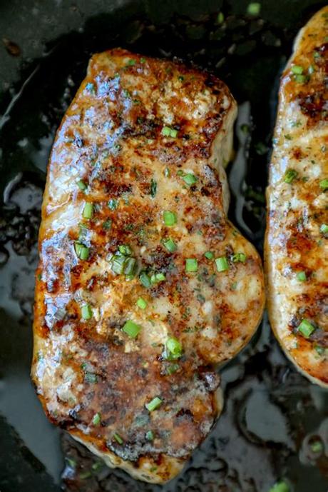 The sauce is made in the same skillet from the pan drippings along with a few other ingredients. Easy Baked Ranch Pork Chops Recipe - Sweet Cs Designs