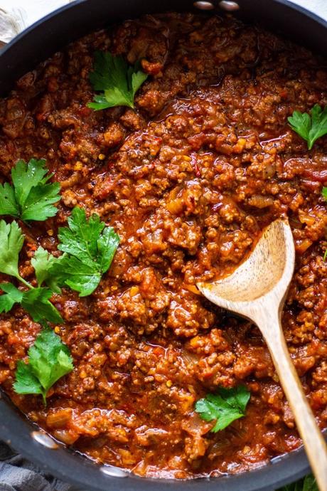 Super Easy Marinara Sauce with Ground Beef (paleo ...