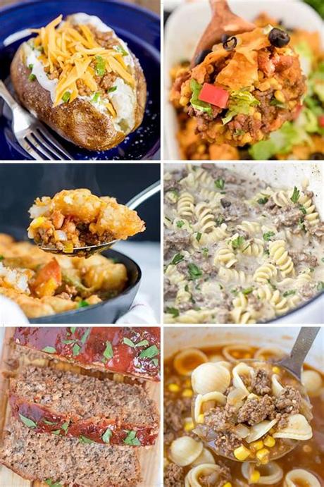 Craving ground beef but not sure what to make? Easy at home recipes with ground beef ...