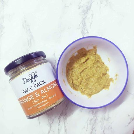 Deyga orange and almond face pack review