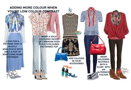 3 Ways To Wear Multiple Colours For Low Colour Contrast how to add more colour when you're low colour contrast