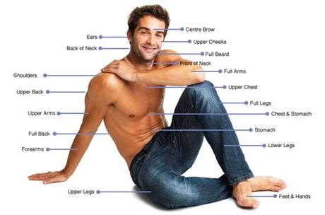 Start studying the parts of body. Laser Hair Removal Areas For Men | TherapieClinic.co.uk