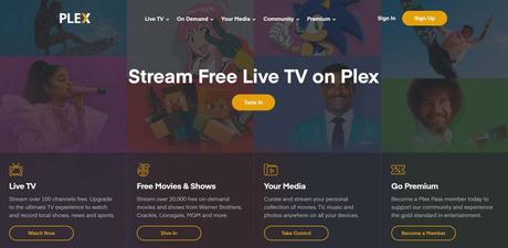 Plex live streaming platform