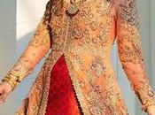 Coral Front Open Frock Bottle Green Sharara