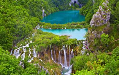 Breathtaking view in the Plitvice Lakes National Park .Croatia