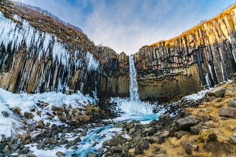 Svartifoss Waterfall in Iceland