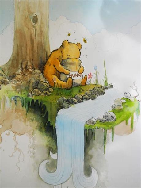 It is nice to find fabric with the original drawings of. Winnie the pooh by oswalddent on DeviantArt