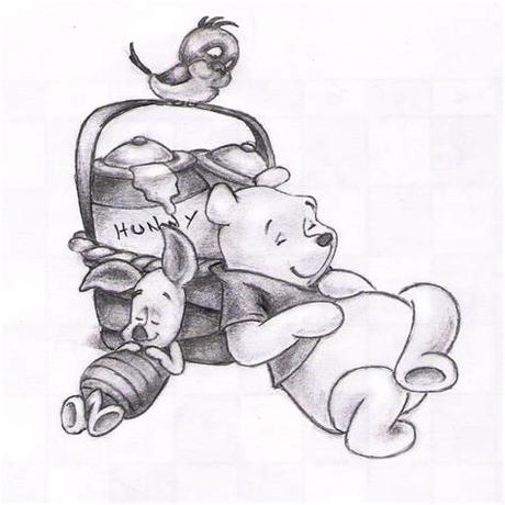 Draw a couple of lines in the middle of the shirt to represent more wrinkles and darken the outline of winnie the pooh's right sleeve. Winnie the Pooh by Shar19 on DeviantArt