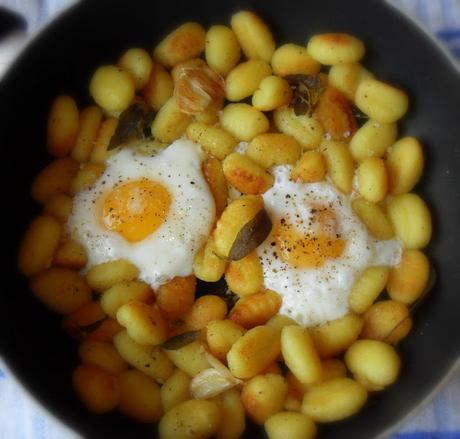 Pan Fried Potato Gnocchi & Egg