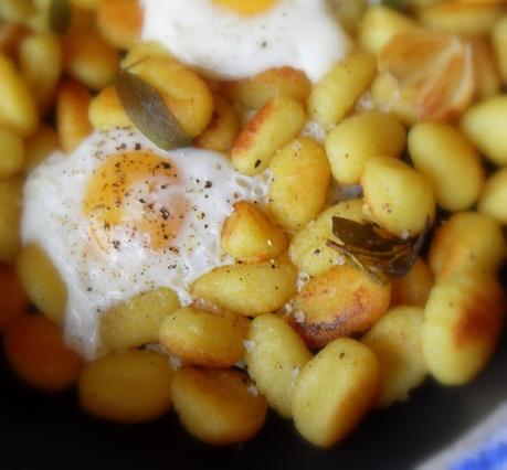 Pan Fried Potato Gnocchi & Egg