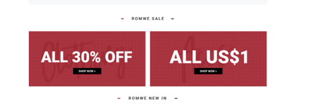 Upto 20% OFF On Your Purchase with ROMWE