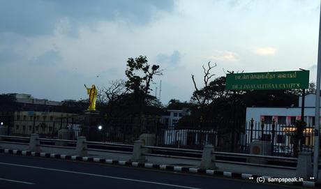 new addition to statues on Marina beach - former CM Ms J Jayalalithaa