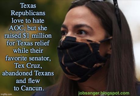 AOC Raised $1 Million To Help Texas As Cruz Flies To Cancun