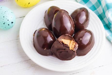 Healthy Homemade 4 Ingredient Peanut Butter Eggs