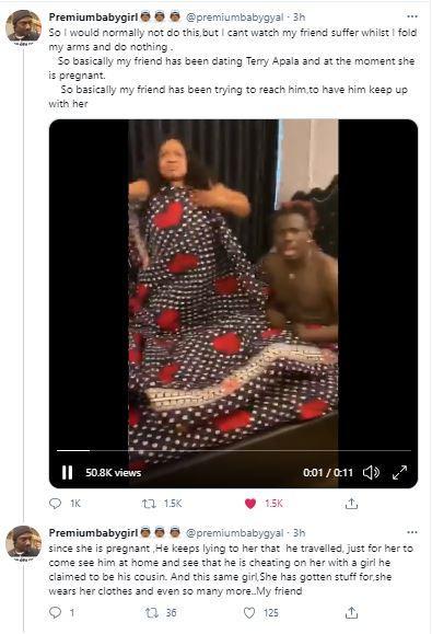 Singer, Terry Apala Caught In Bed With Alleged Cousin (VIDEO)