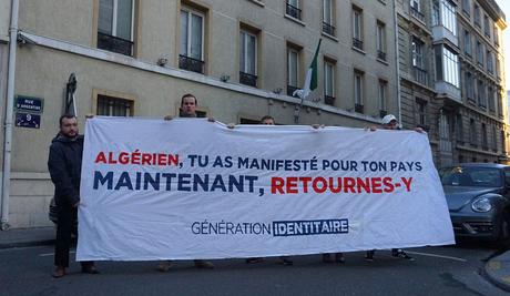Generation Identitaire Ce Matin Devant Le Consulat D Algerie Le Salon Beige