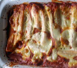 Slow Cooker Sunday Four Cheese Manicotti