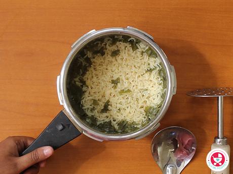 Spinach Khichdi