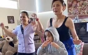 I may be known to many as the. Vicki And Scarlet Snow Belo S Exercise Video Goes Viral