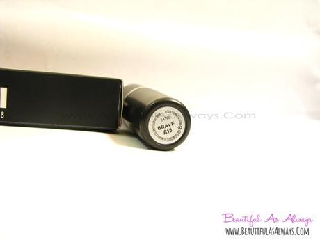 MAC Brave Lipstick Review , Swatch : MAC Satin Lipstick BRAVE