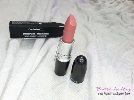 MAC Brave Lipstick Review , Swatch : MAC Satin Lipstick BRAVE