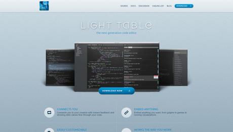 Light table editor- alternative of sublime