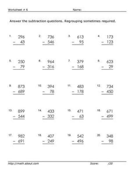 There are lots of traditional worksheets, as well as card games and math riddle puzzles. 3 Digit Subtraction with Regrouping Worksheets