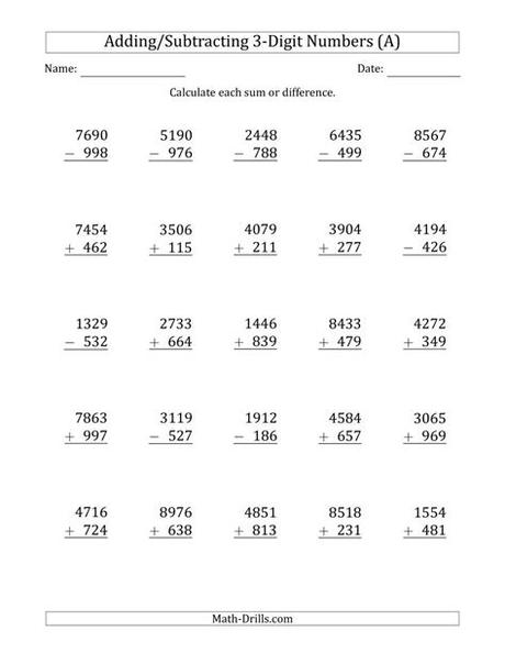 3 digit subtraction regrouping worksheet pdf free 3nbt2 spring