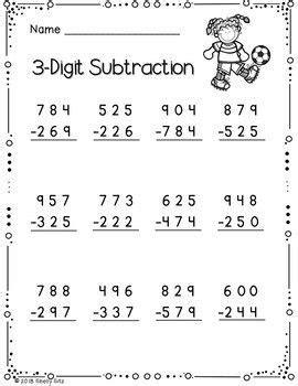 3 Digit Subtraction Regrouping Worksheet Pdf - Free 3.NBT.2 Spring Themed 3 Digit Subtraction With ... / Each worksheet has 20 problems practicing the concept of regrouping (borrowing). There are lots of traditional worksheets, as well as card games and math riddle puzzles. Pin on SUBTRACTION
