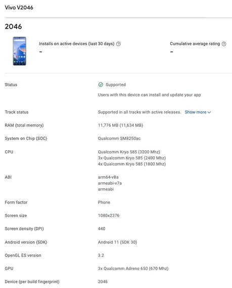 Vivo X60, X60 Pro Global variants spotted on Geekbench & Play Console listing