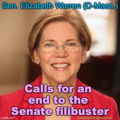 Elizabeth Warren Calls For An End To The Senate Filibuster