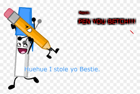 Bfdi bfdimatch bfb battlefordreamisland bfdipen bfdia pencil bfdibattlefordreamisland bfdibubble. I Stole Ur Bestie By Kaptain Klovers Bfdi Pen X Pencil Free Transparent Png Clipart Images Download