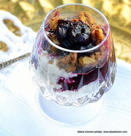 Blueberry Rhubarb Crumbles