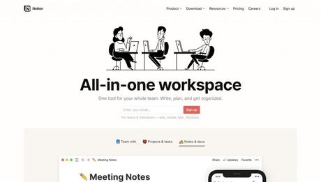 Notion- best alternatives to evernote