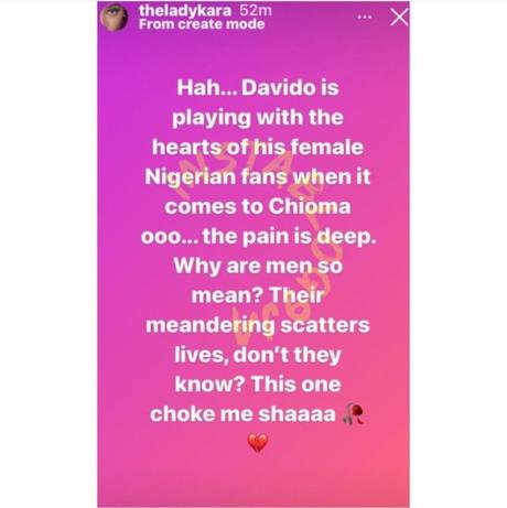 Artiste, Boss Kara Davido: Davido Is Playing With The Hearts Of His Female Nigerian Fans