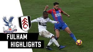 Roy hodgson still is without wilfried zaha for crystal palace but the. Highlights Palace Vs Fulham 18 19 Season Youtube