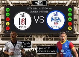 Crystal palace is in 13th place. Fulham Vs Crystal Palace Preview Key Men Stats Team News Epl Index Unofficial English Premier League Opinion Stats Podcasts