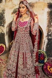 Red Back Train Lehenga Shirt – Tea Rose Dupatta