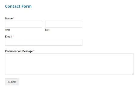 Preview of OnlineRockersHub Contact Form