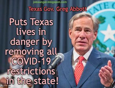 Governor Plays Politics With The Lives Of Texas Citizens