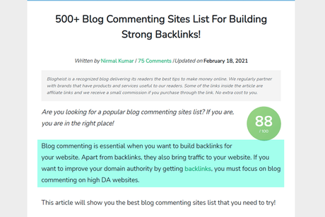 blog commenting