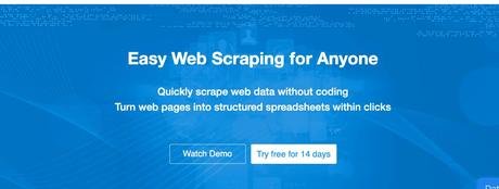 octoparse - web scrapping tool