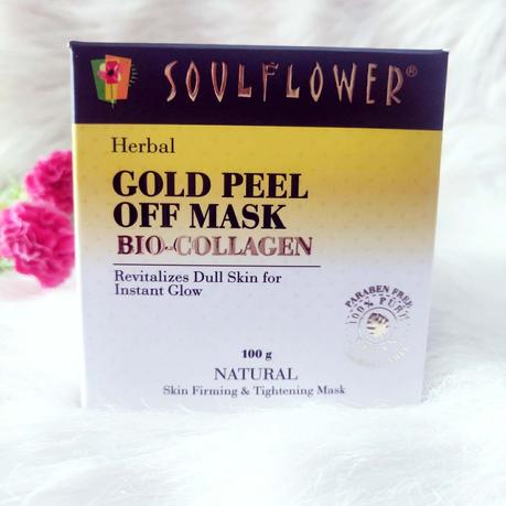 SOULFLOWER BIO COLLAGEN GOLD PEEL-OFF MASK REVIEW