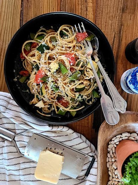 rustic pasta primavera