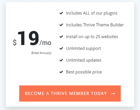 thrive membership price