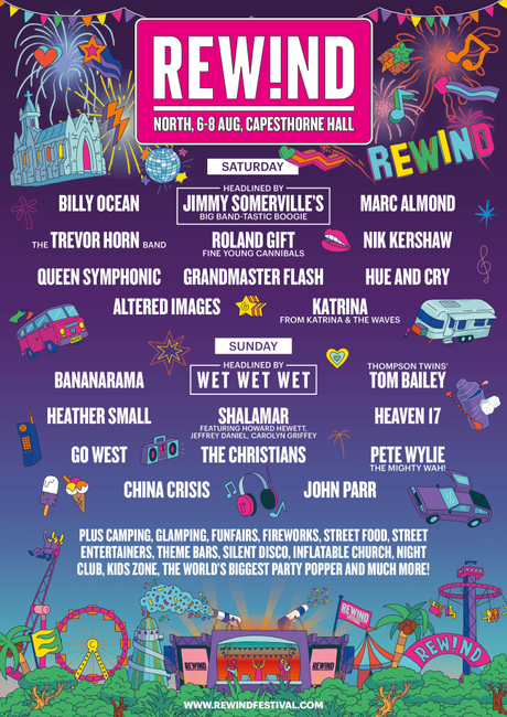 5 things about this years  Rewind Festival