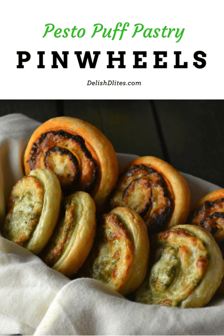 Pesto Puff Pastry Pinwheels