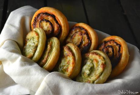 Pesto Puff Pastry Pinwheels