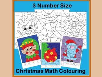 I want to calculate a color gradient between #db3236 and #fadbdb based on the count values. Christmas Maths Calculated Colouring Number Work ...