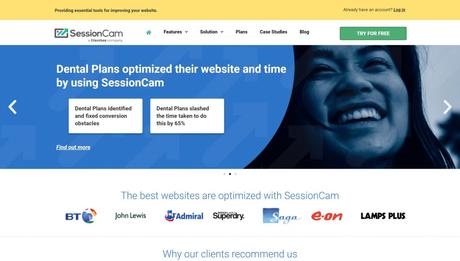 SessionCam website mapping tool- hotjar alternatives